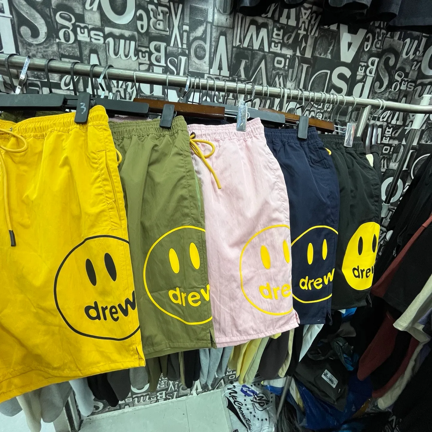 🚚 # DREW HOUSE Classic ：K # （6 ） ：Purple Yellow Black Navy Blue Pink Sizes：S M L XL ➕